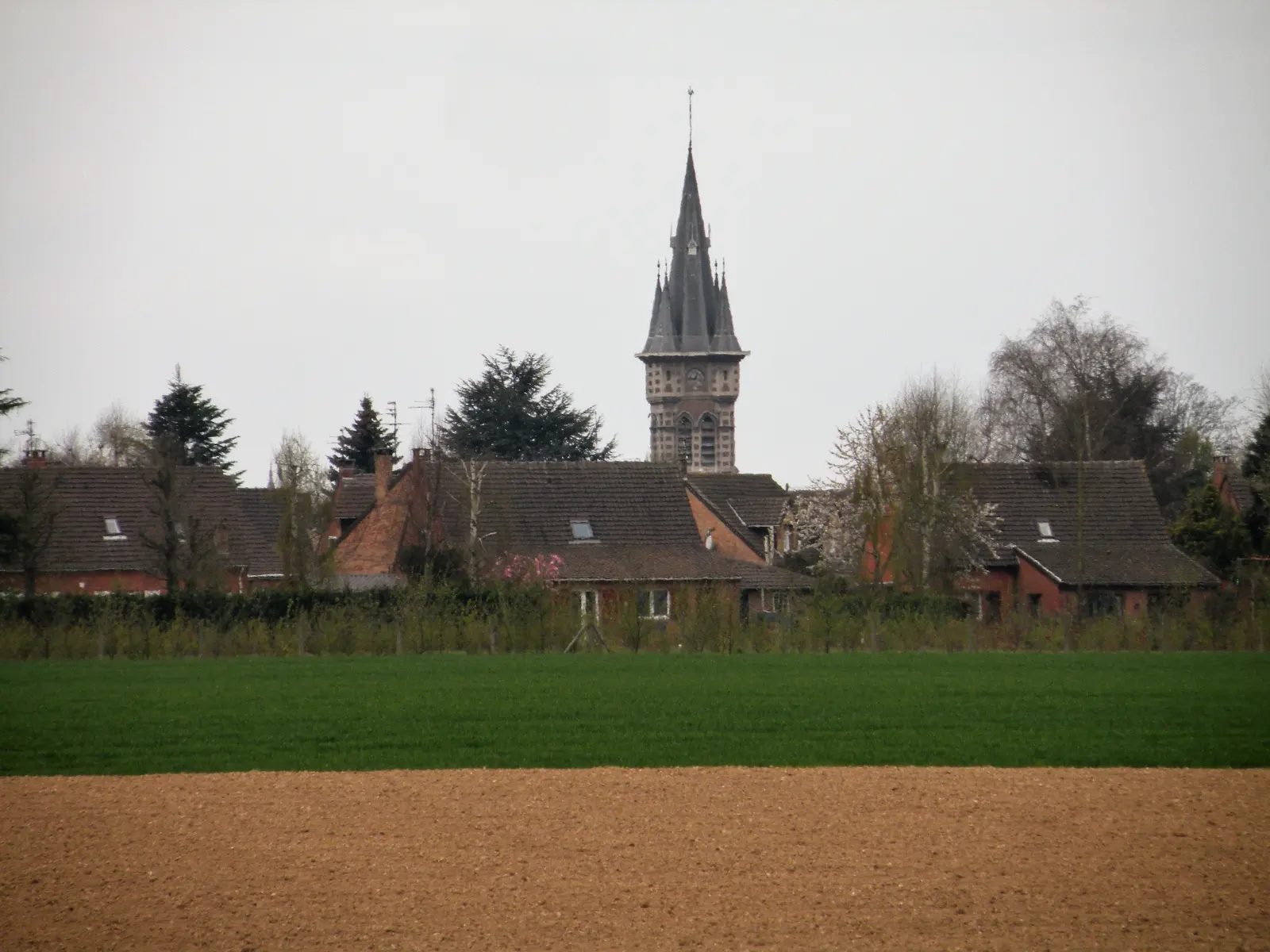 Le bourg de Fournes-en-Weppes