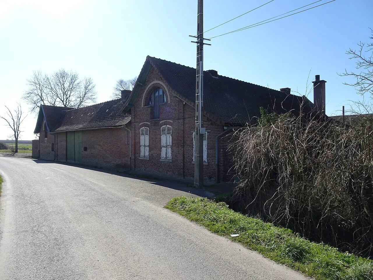 Herlies la ferme rue Madoue Herlies Nord France.