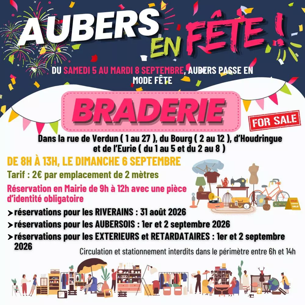 6 septembre - Braderie