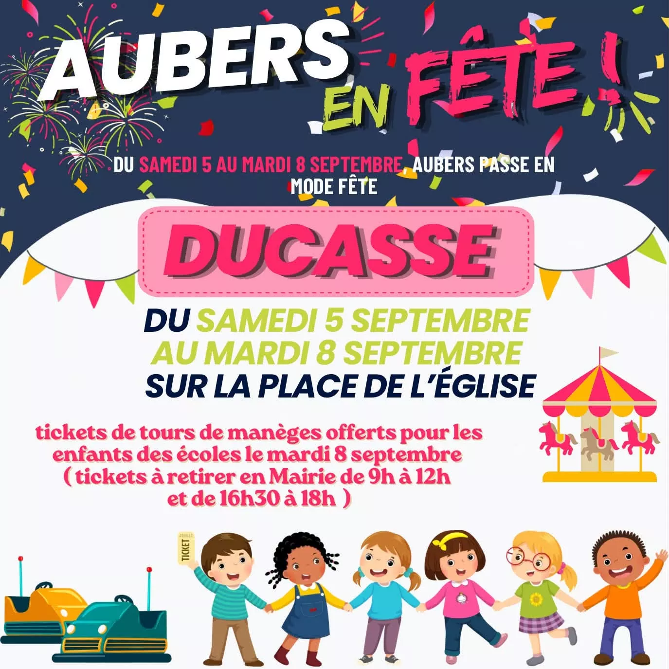Du samedi 5 au mardi 8 septembre - Ducasse !