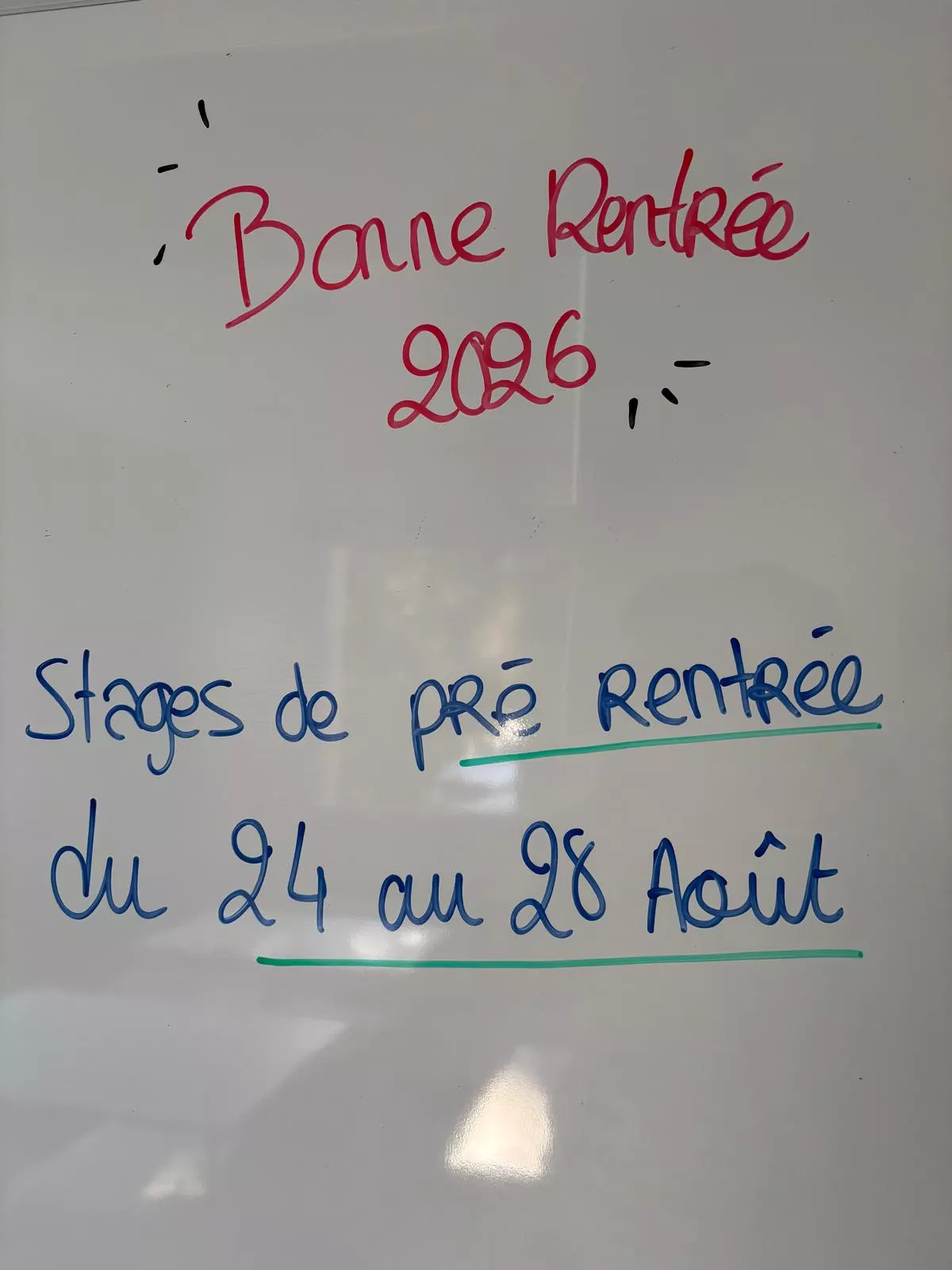 Stages intensifs de pré-rentrée en mathématiques