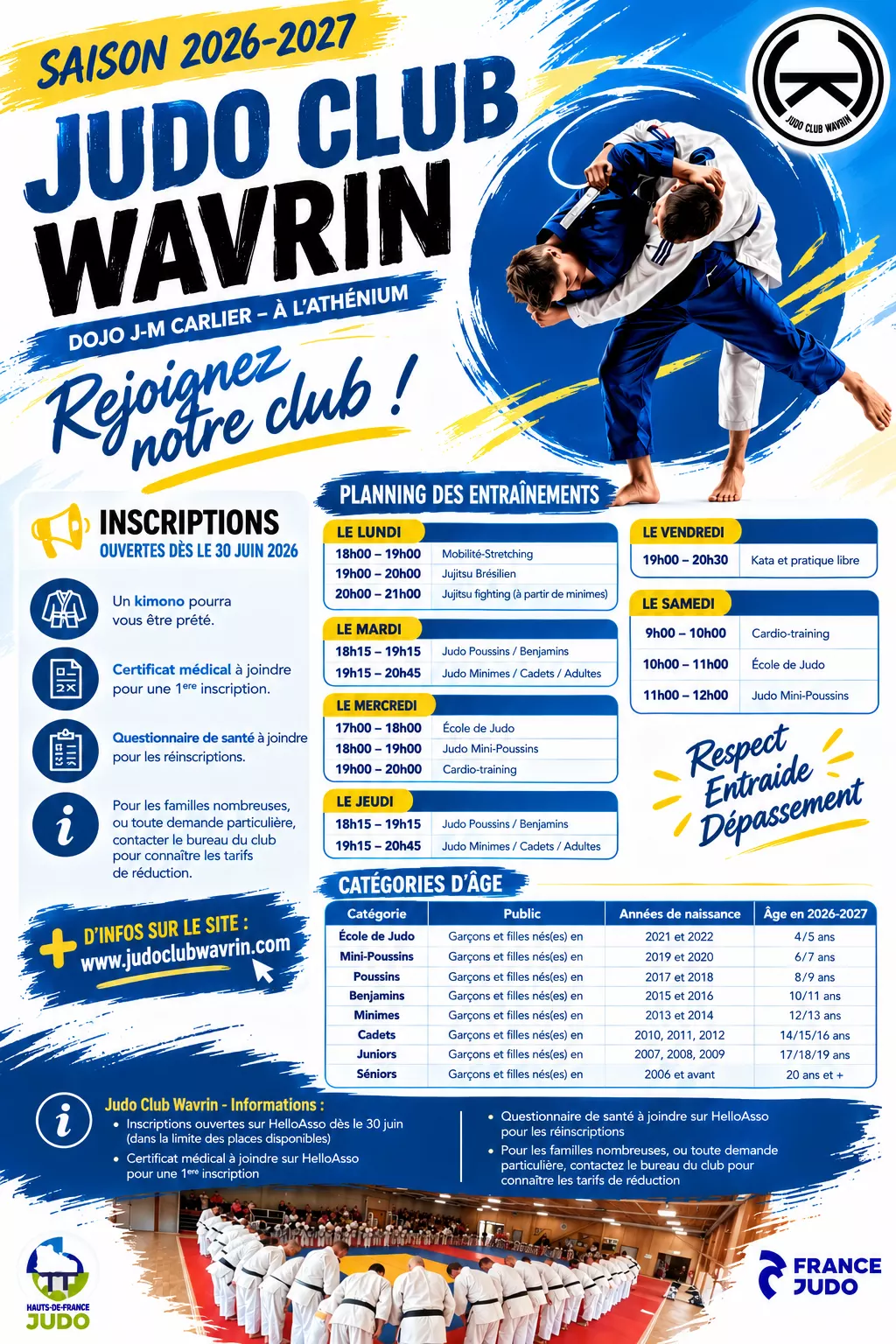 Vous cherchez un bon club de Judo ?