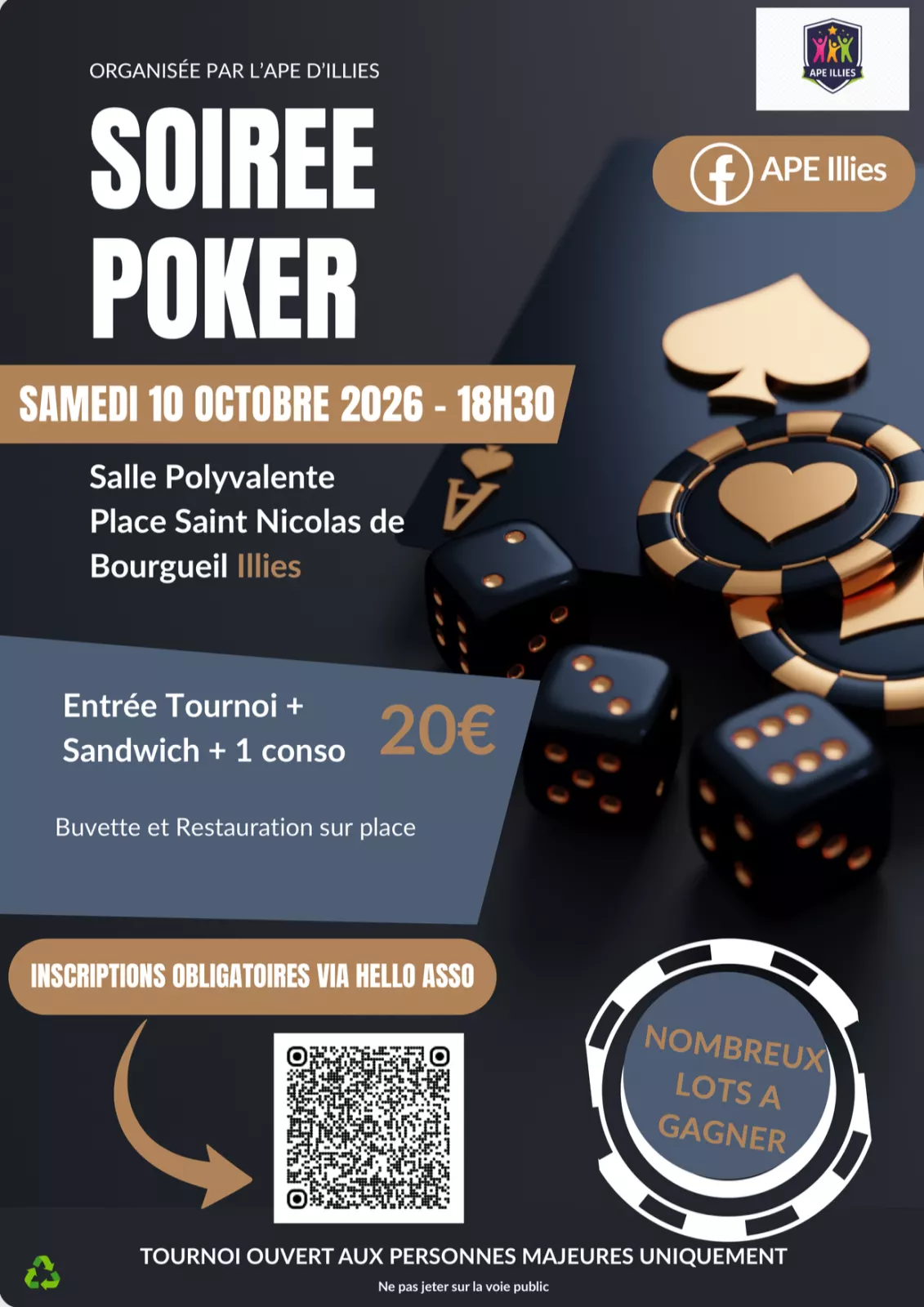 SOIRÉE POKER - APE Illies