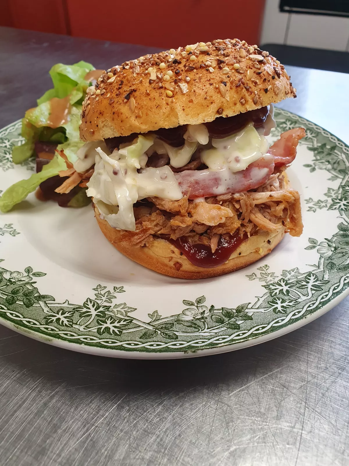 Burger pulled pork